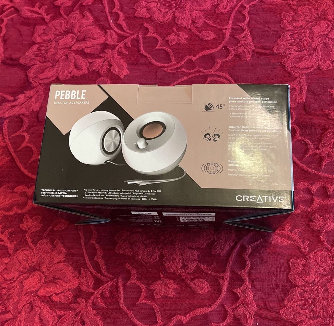 Pebble Desktop Speakers By Creative