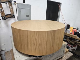 Modern Wood Coffee Table  New Has Damage Delivery Available 