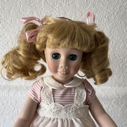 2001 Danbury Mint 18" CHATTY CATHY Reproduction Porcelain Collector Doll 