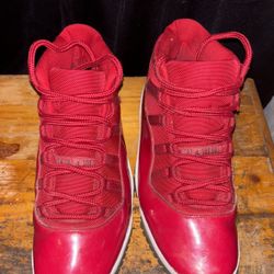 All Red Jordan 11 Size 11