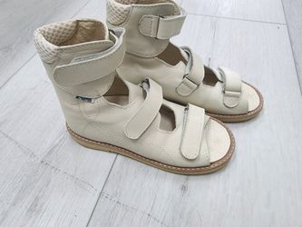 Orthopedic sandals.