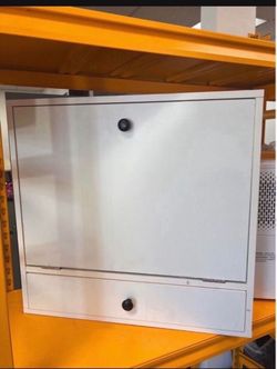 Moving sale!!! New assembled Folding Wall Table - Floating Desk with Storage Drawer & Shelves (White)