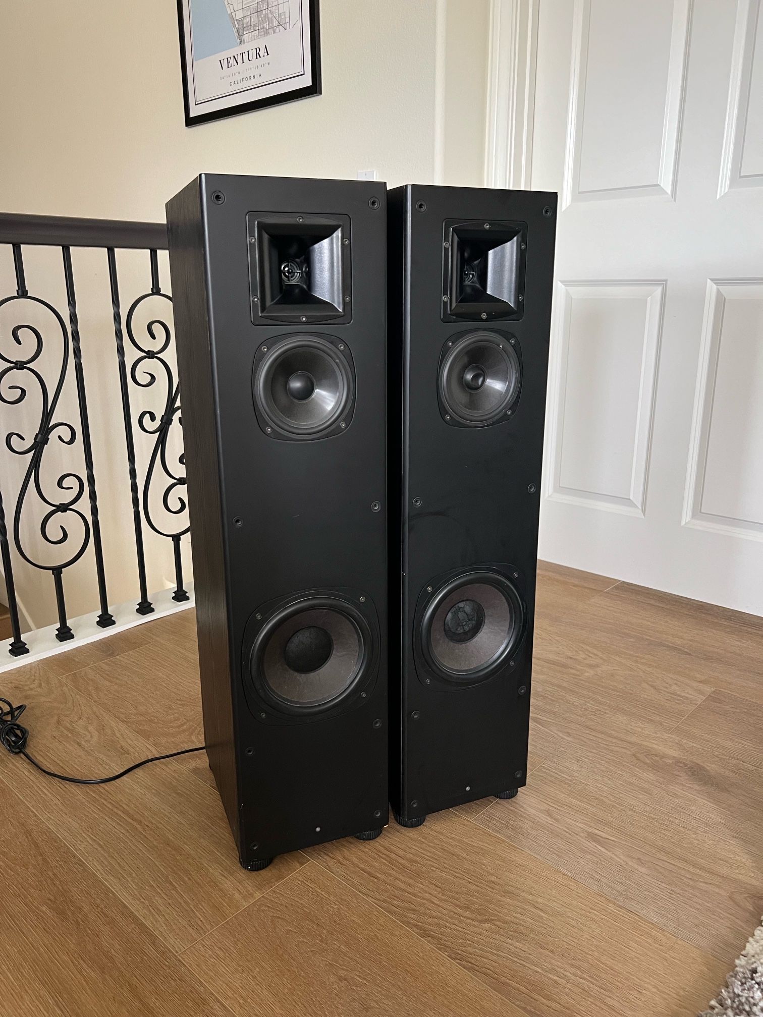 Klipsch SP1 speakers with Yamaha Receiver Amplifier