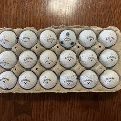 18 Assorted Callaway Golf Balls 