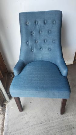 6 Dining Rm chairs-blue