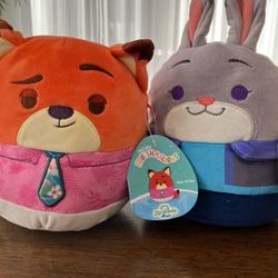 NEW 🦊 🐰 Zootopia 2 Squishmallow Set - Nick Wilde & Judy Hopps (8")