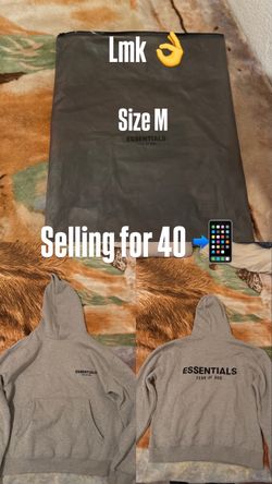 Essentials hoodie Dark oat Size M