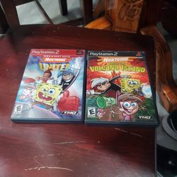 PS2 Games: Nicktoons Unite And Volcano Island 