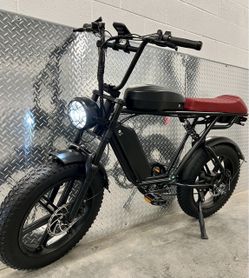 NEW 750W Dual Battery Long Seat S1 Scrambler Bench Seat, 35-39mph, Speed Lock Out,  30-75 miles range