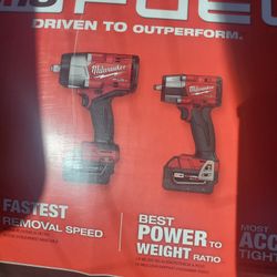 Milwaukee M18 Impact Wrench High Torque Brushless Kit New 3/8 &1/2 💪💪💪💪