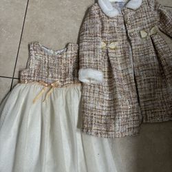 Toddler Dress  With Jacket Size 5 Just Like New