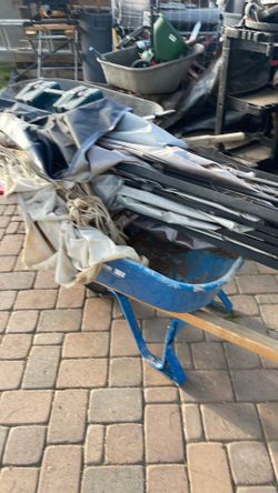 For sale Landscape tools and dump trailer