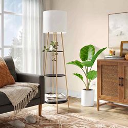 Floor Lamp 3 Shelves