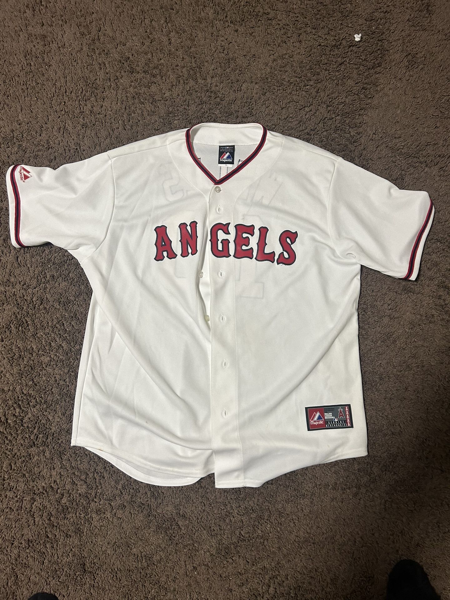 Los Angeles Angels Vernon Wells Majestic Jersey Size Adult M
