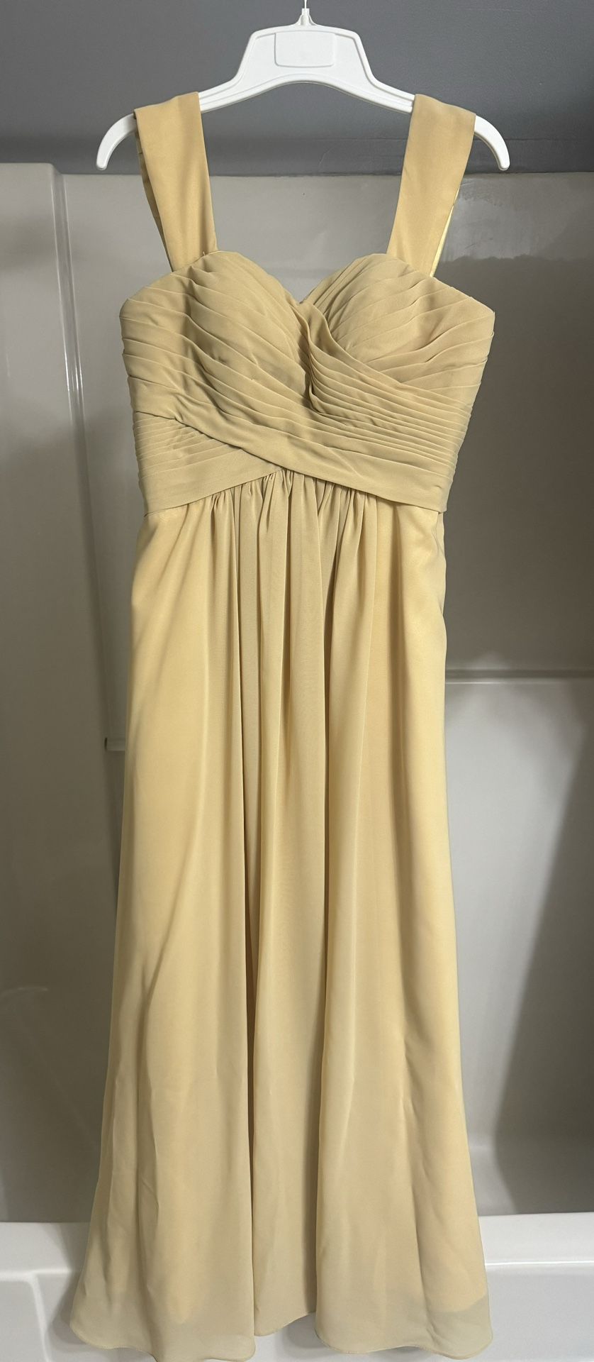 Bridesmaid dress - Light yellow- Like new!!