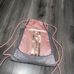 Adidas Pink Drawstring Bag