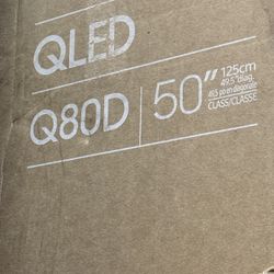 SAMSUNG 50-Inch Class QLED 4K Q80D Series Quantum HDR, Dual LED, Object Tracking Sound Lite, Q-Symphony, Motion Xcelerator Turbo+, Gaming Hub, Smart T