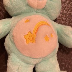 2003 Care Bear Talking Interactive 12" Wish Bear Plush  Working