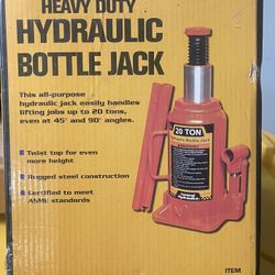 Heavy Duty Hydraulic Bottle Jack 20 TONS