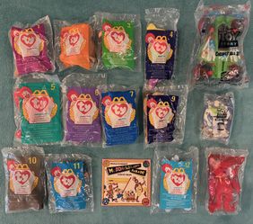 1990s-2000s McDonald’s & Burger King Kid’s Meal Toys — 14 Packaged Toys
