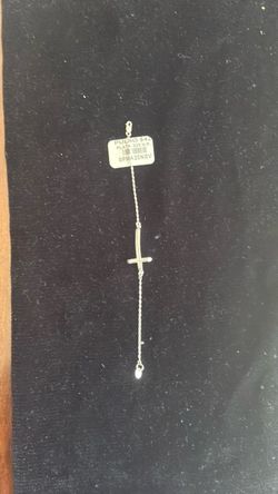 925 Sterling Silver Cross Bracelet