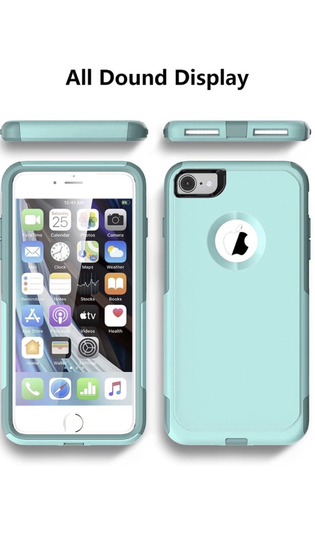 New Iphone 7-8 Case Light Blue