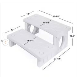 XtremepowerUS Deluxe 2-Step Multi Purpose Spa Hot Tub Pool RV Campers Deck SKU: 75163