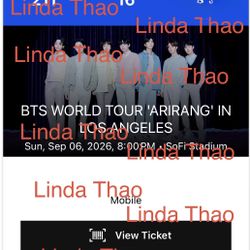 BTS Ticket 500 Each 