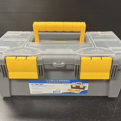 16" TOOL BOX. 15" Lift out carry tray. Built in organization compartments