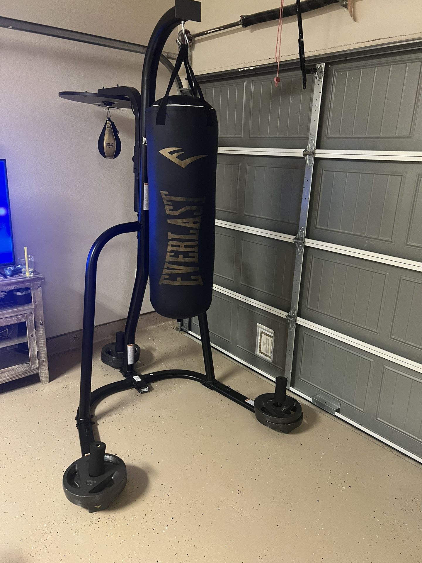70 Pound Everlast Punching Bag And Speed Bag