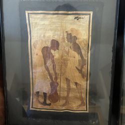 African Banana Leaf Art - 4 Pieces - Reduced