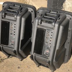 Pair  15 In Powered Speakers. $100 Each