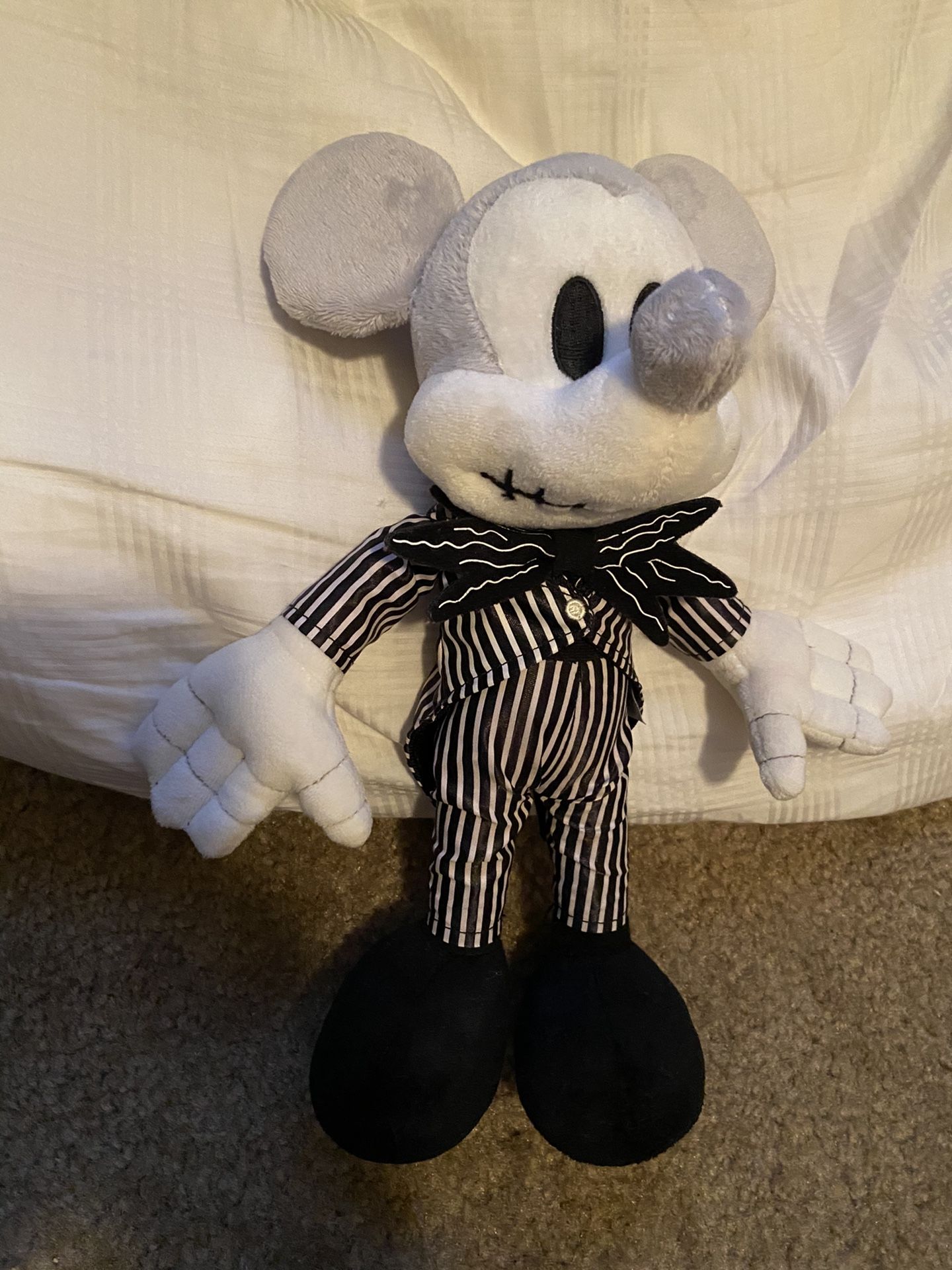 Mickey Mouse as Jack Skellington Plush Nightmare Before Christmas