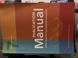 Apa Manual For Writing