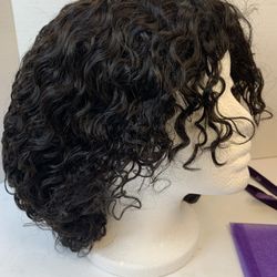 LUVME HAIR Kinky Curly Wavy 100% Human Hair Wig