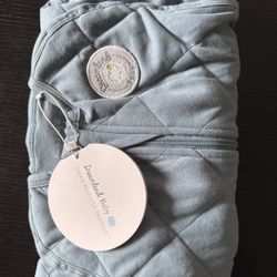 Dreamland Baby Dream Weighted Swaddle Blue Quilted Sleeping Bag Model