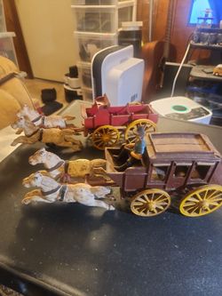 Cast iron stagecoach