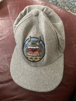  My Neighbor Totoro Bioworld Collector Cap Gray Fuzzy SnapBack 
