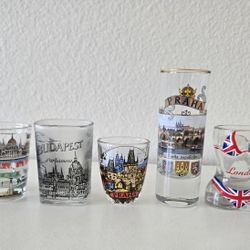 European Capitals Shot Glass Set