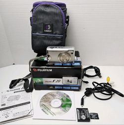 Fujifilm D. Camera FinePix F20 6.3MP With Battery, Memory Card And Extras Tested