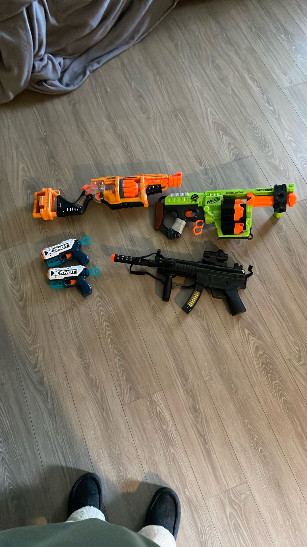 Nerf Guns and Black Light Noise Gun