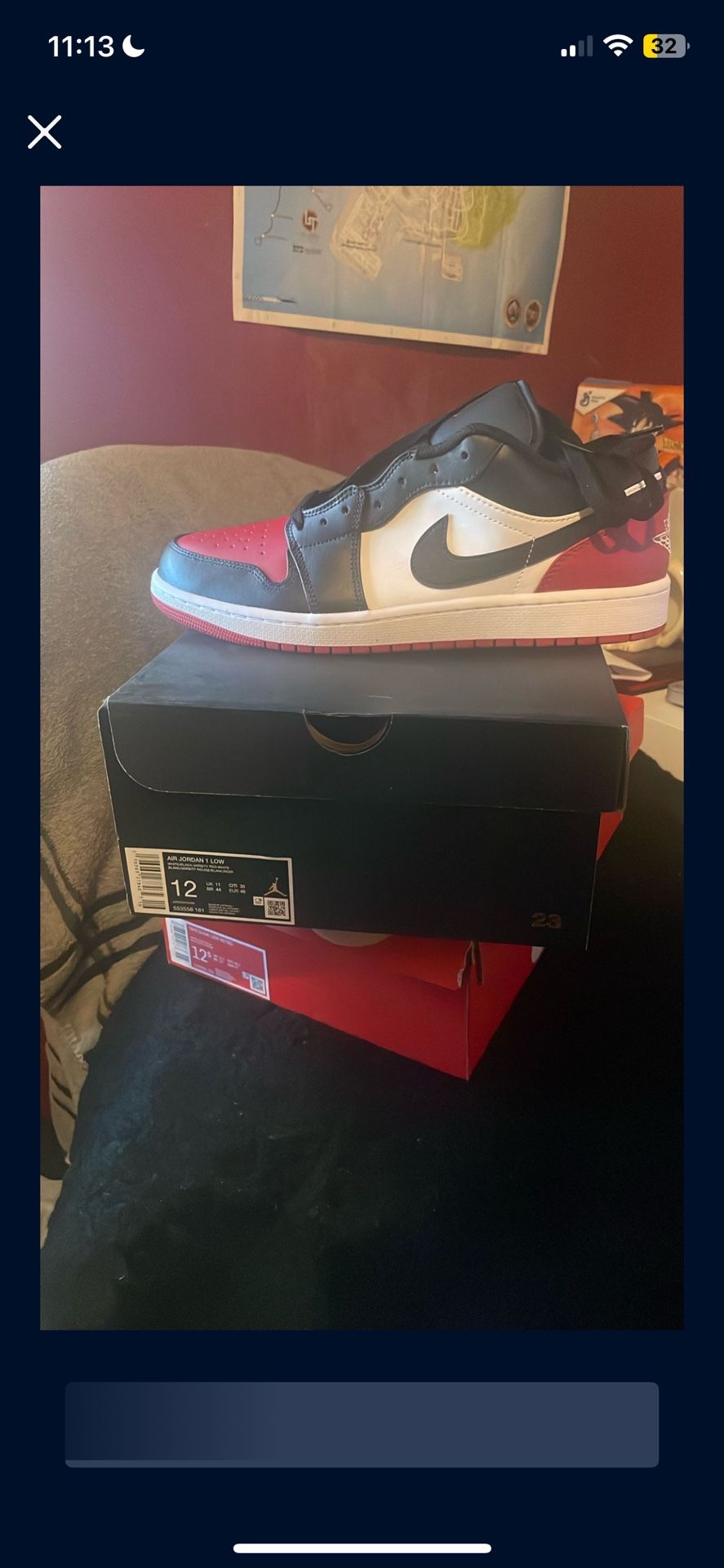 Jordan 1 low Size 12 Men