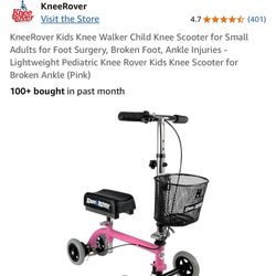 Used 1 Time! Kneerover Kids Knee Walker (Pink) 