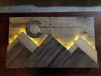 Handmade wood pallet sign