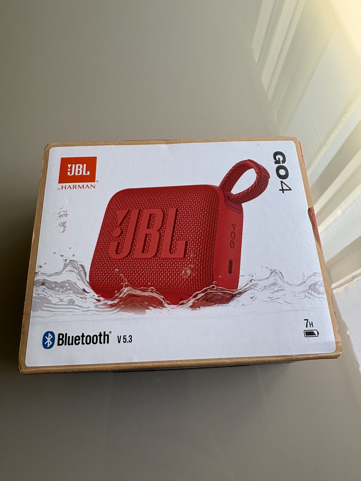Red JBL Go4 Bluetooth Speaker