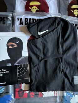 Authentic Nike Pro HyperWarm Hood Balaclava Ski Mask Black – New in Box
