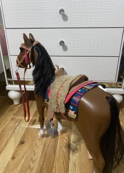 American girl doll brown horse
