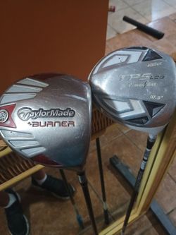 Exercise equipment, two golf clubs in a putter. Along with 120 lb of weights to push-up tools to hit your upper chest lower chest and middle chest by 