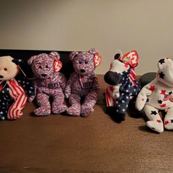 Patriotic TY Beanies, Each