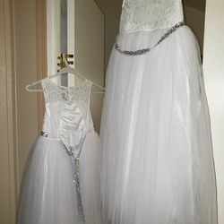 New, never worn flower girl dresses